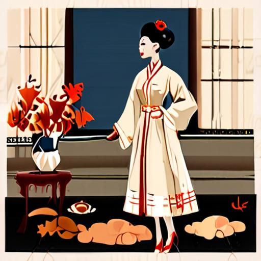 秋季茶会上的茶艺展示