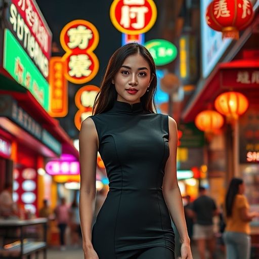 龙华夜市街头小摊