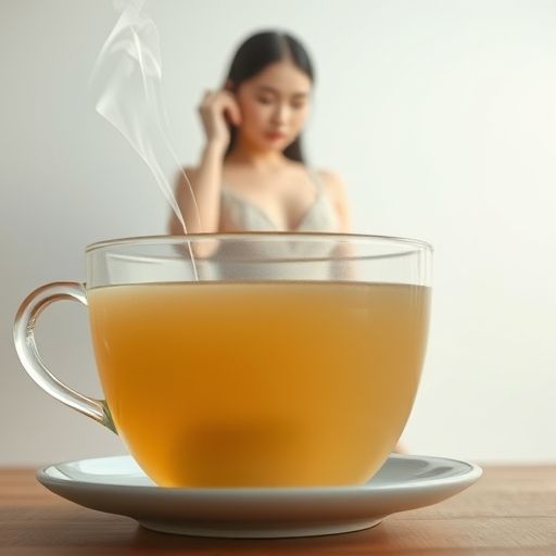 老白茶冲泡的精致画面