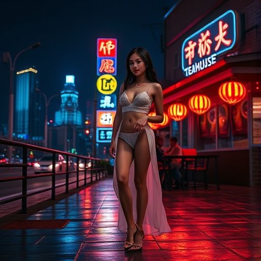 茶肆夜景吸引潮流年轻人