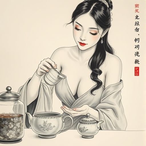 茶艺师优雅泡茶