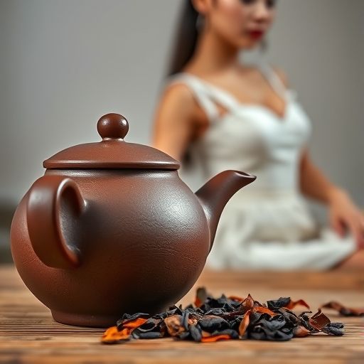 紫砂壶与茶叶的精致细节