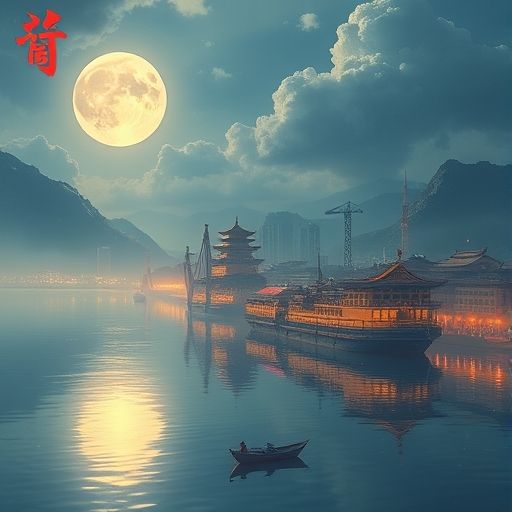 夜间集市摊位布置