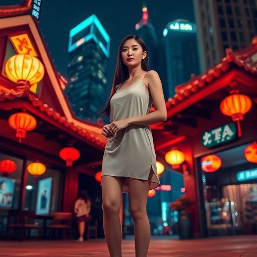 夜晚茶肆的温馨氛围