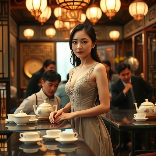 茶肆嫩茶品鉴会的真实场景