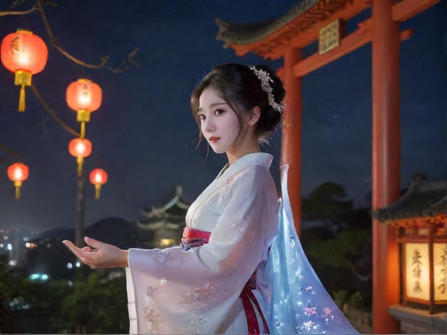 夜幕下充满未知感的巷口