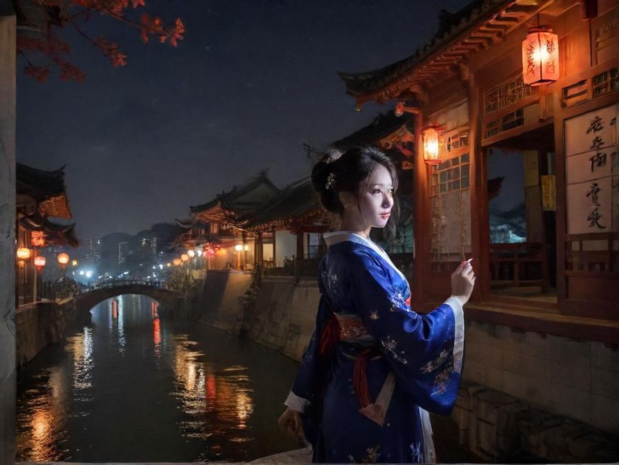 繁华都市的夜景，高楼大厦在霓虹灯的映衬下熠熠生辉，展现出城市中心的现代与活力。