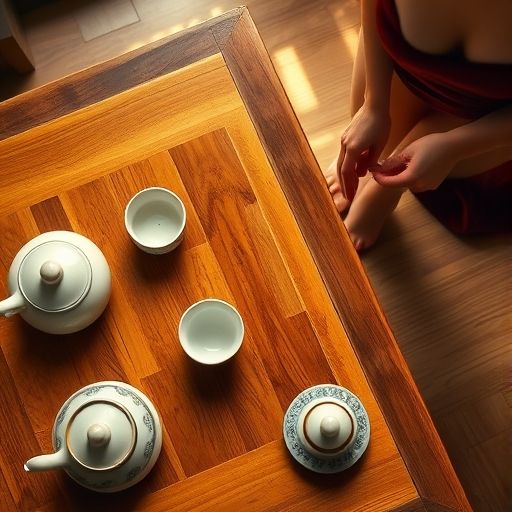 精致茶具特写