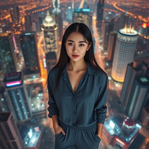 龙川璀璨夜景，暗示丰富的夜生活
