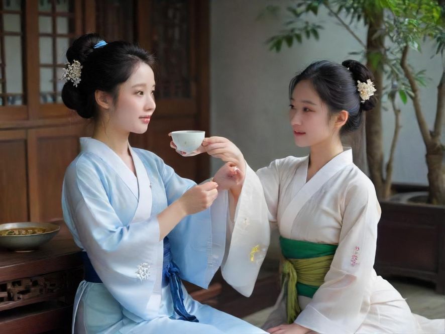 广州隐藏茶社内部一角