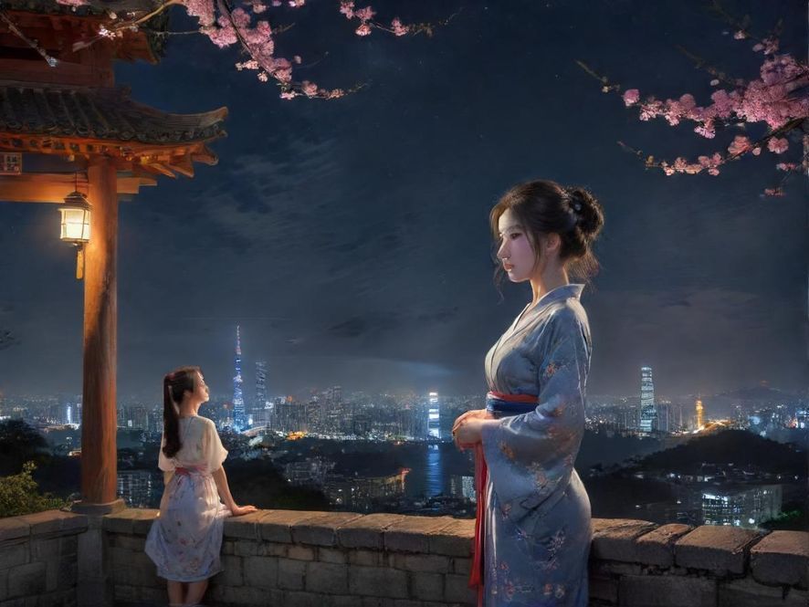 广州夜场桑拿会所外观，霓虹灯光点缀夜色