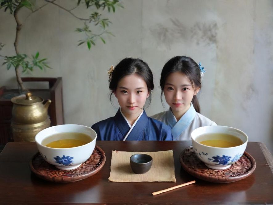 一个舒适的茶座局部特写，温暖的色调营造出放松的氛围。