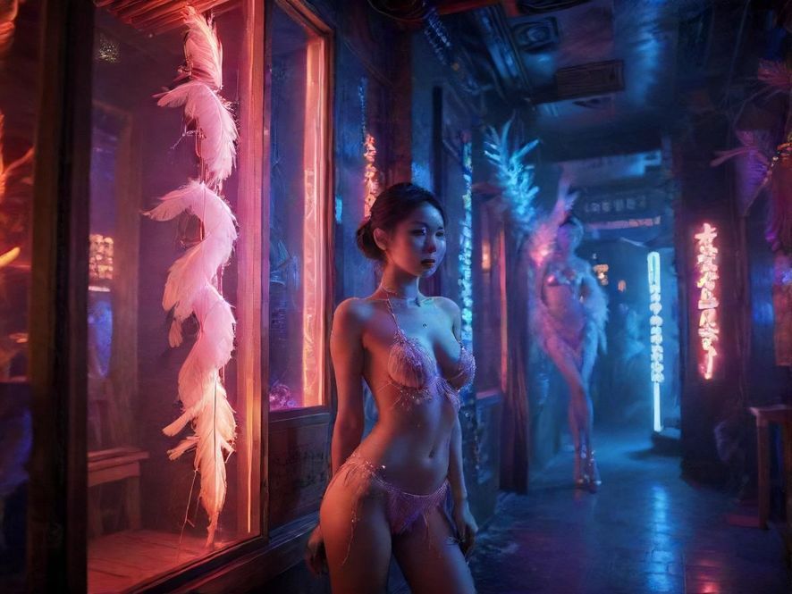 深圳桑拿会所夜景氛围图
