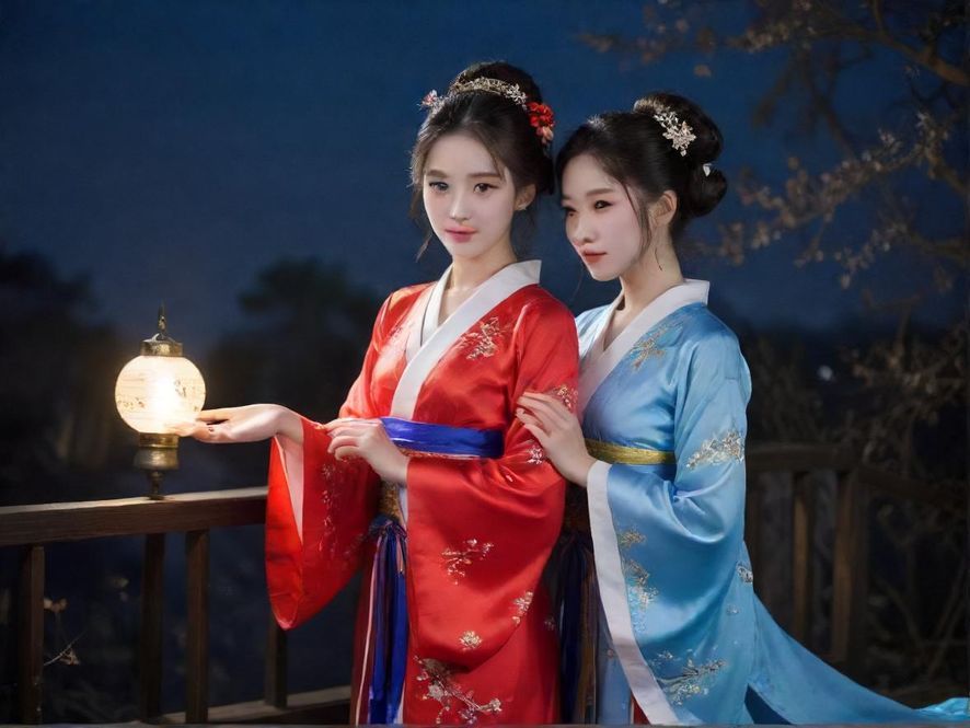 夜场休闲区特写