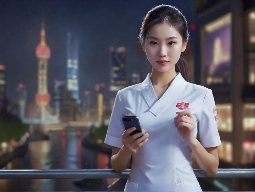 手机屏幕上快速滚动的信息流