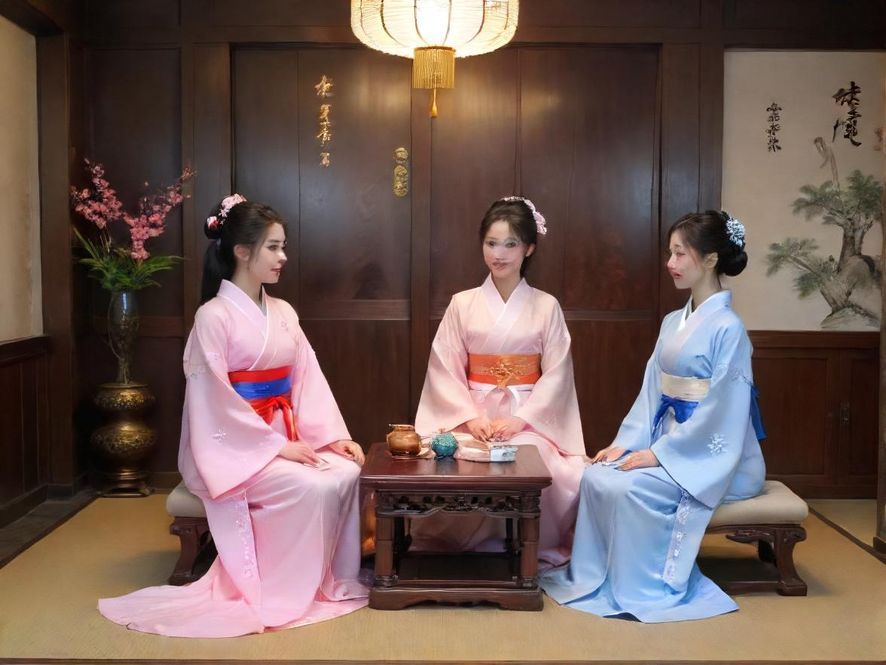 广州某休闲会所包间内部