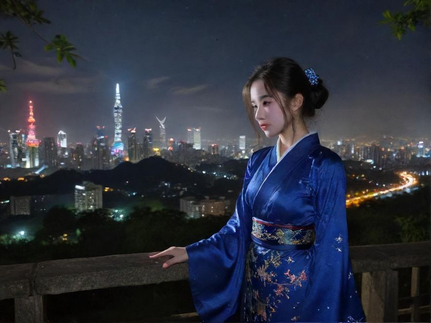 深圳夜场茶社的霓虹氛围