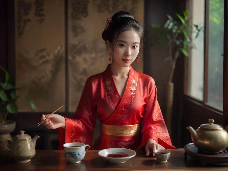 广州天河茶艺表演唯美瞬间