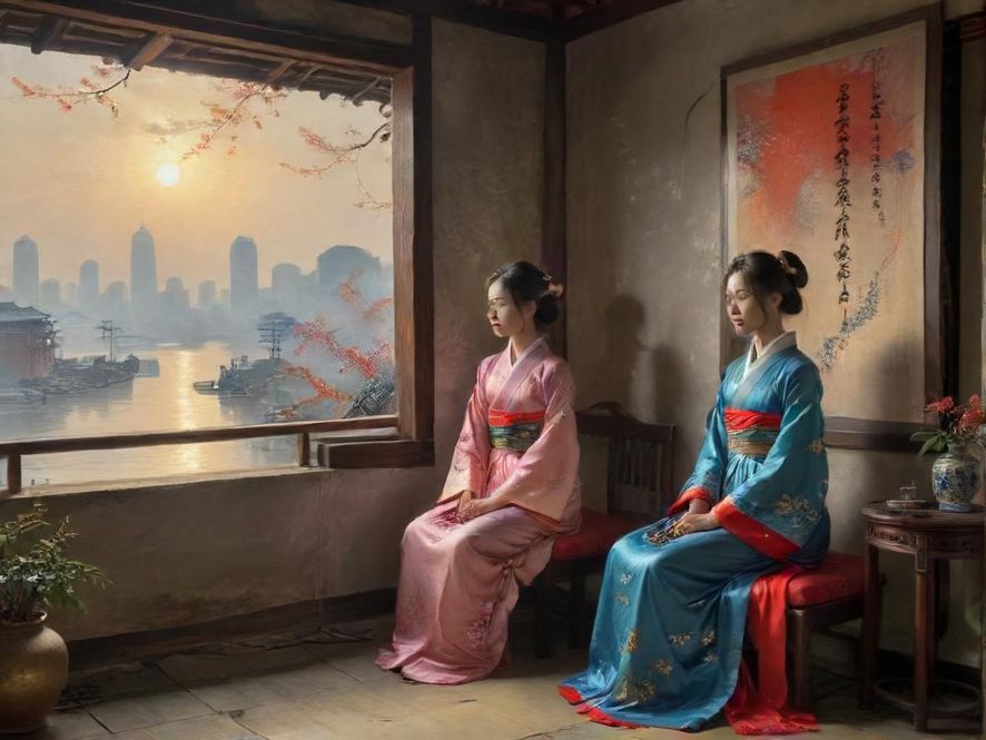 广州桑拿会所休息区一角