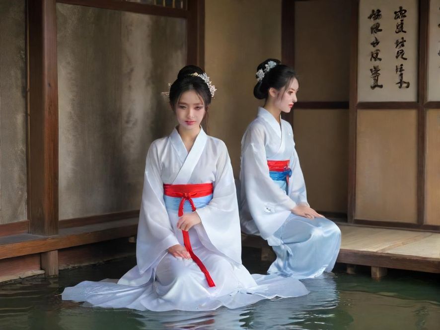 广州一处豪华水疗中心内部，现代奢华的装饰风格，温泉池波光粼粼，营造出极致放松的氛围。