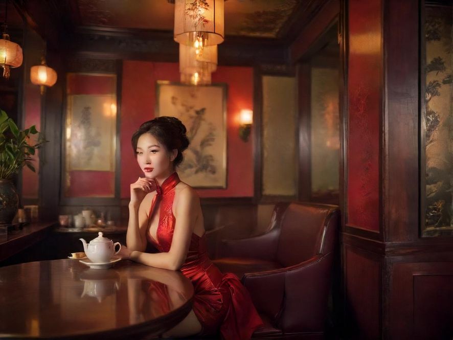 温馨舒适的品茶包间