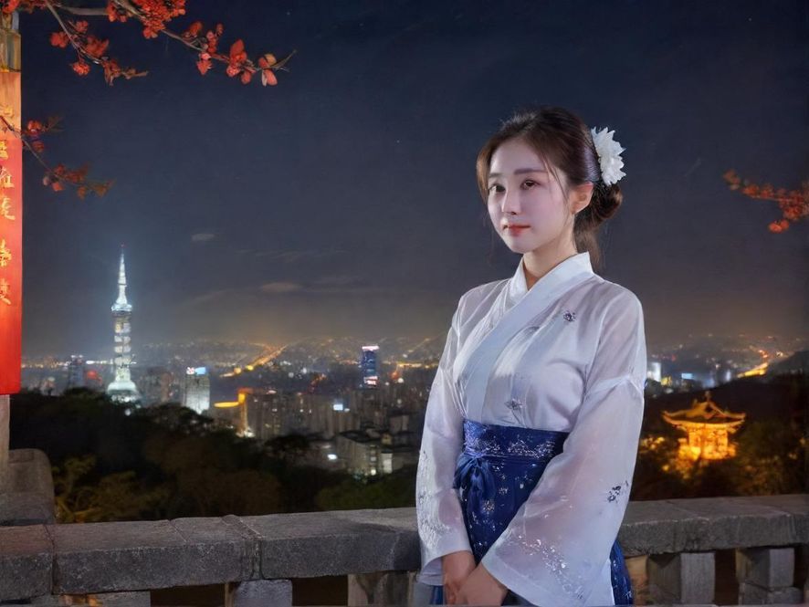 广州悦来香入口夜景