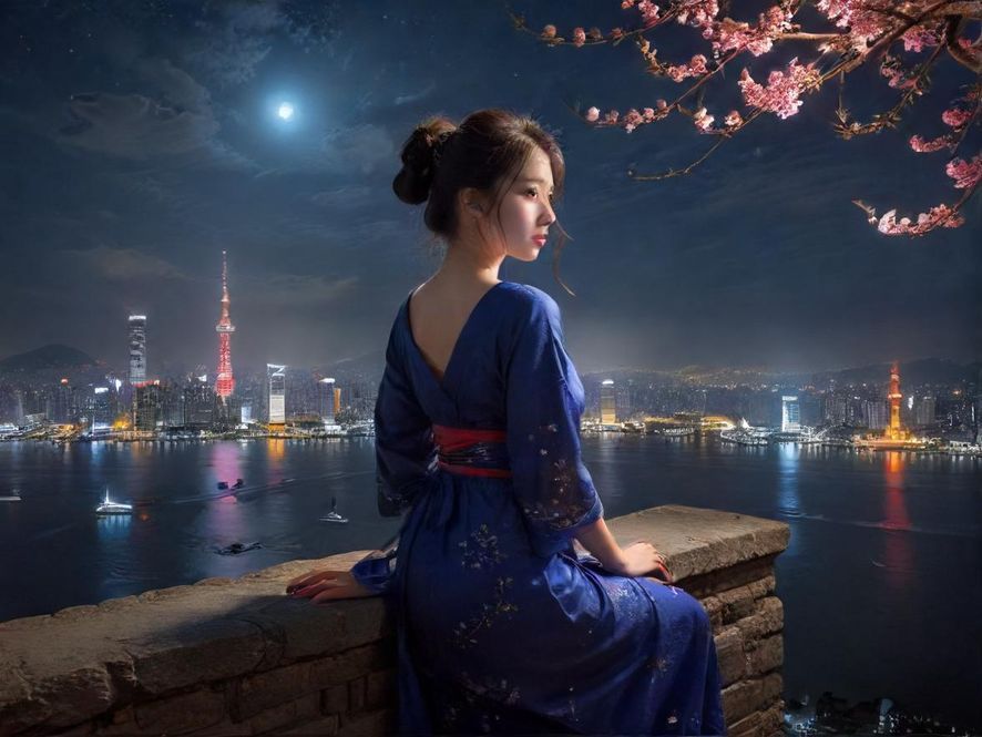 广州佛山繁华夜景