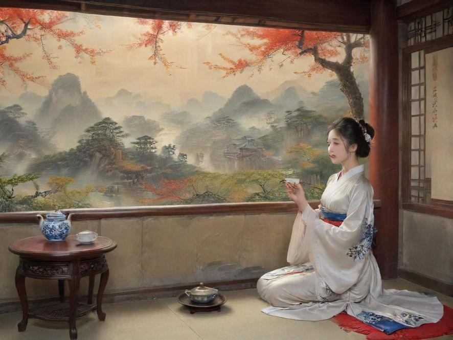深圳茶艺表演现场