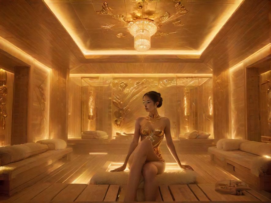 广东桑拿会所豪华汗蒸房实景
