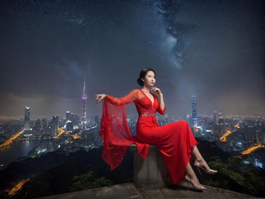 广州璀璨的夜景