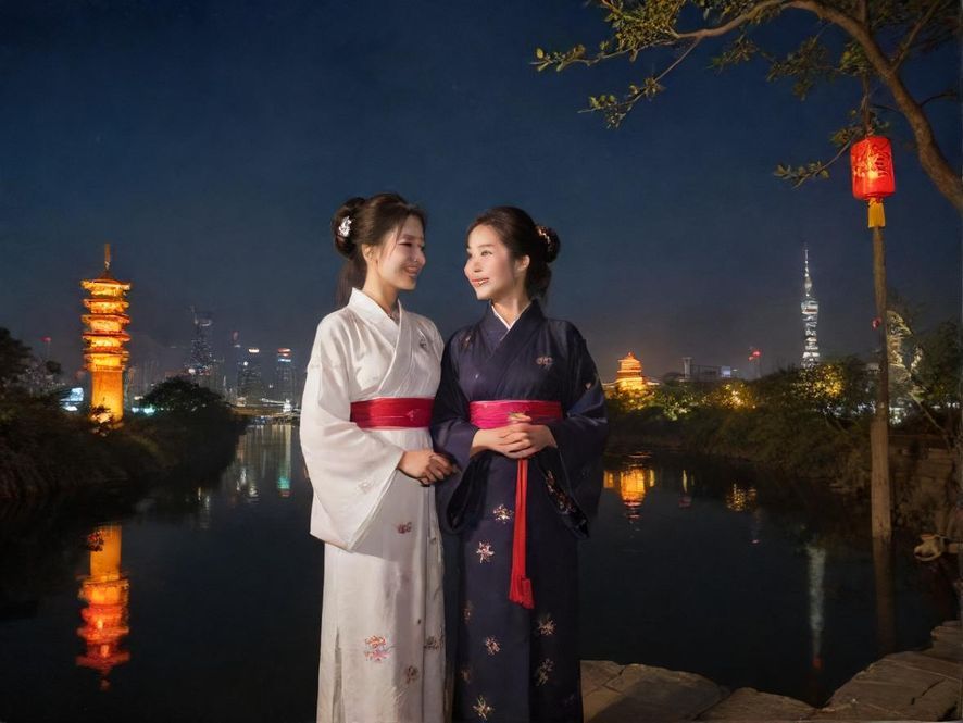 夜场小姐姐与客户互动场景