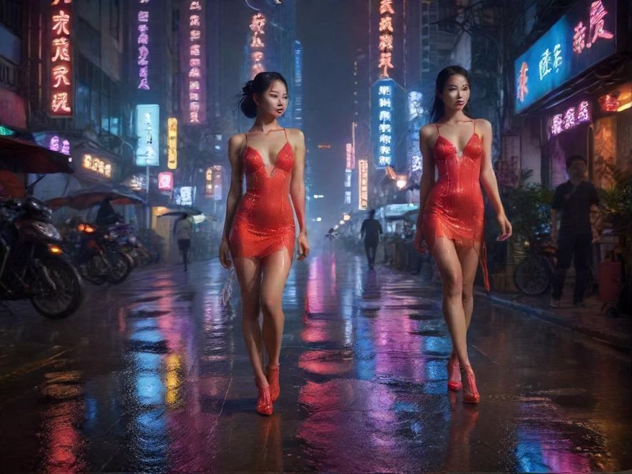 深圳罗湖的都市夜色