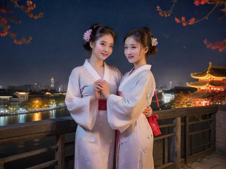 广佛璀璨的夜景