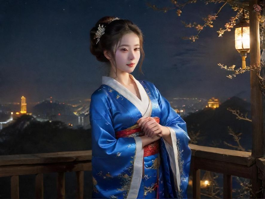 深圳夜色下的手机屏幕，信息流交织，象征论坛信息交流的复杂性。