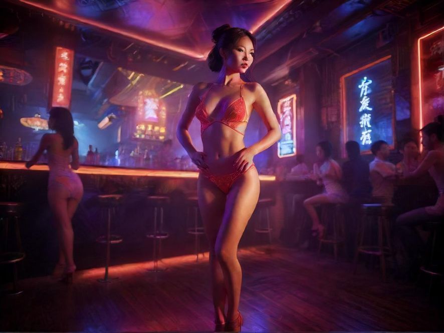 夜场娱乐炫彩氛围