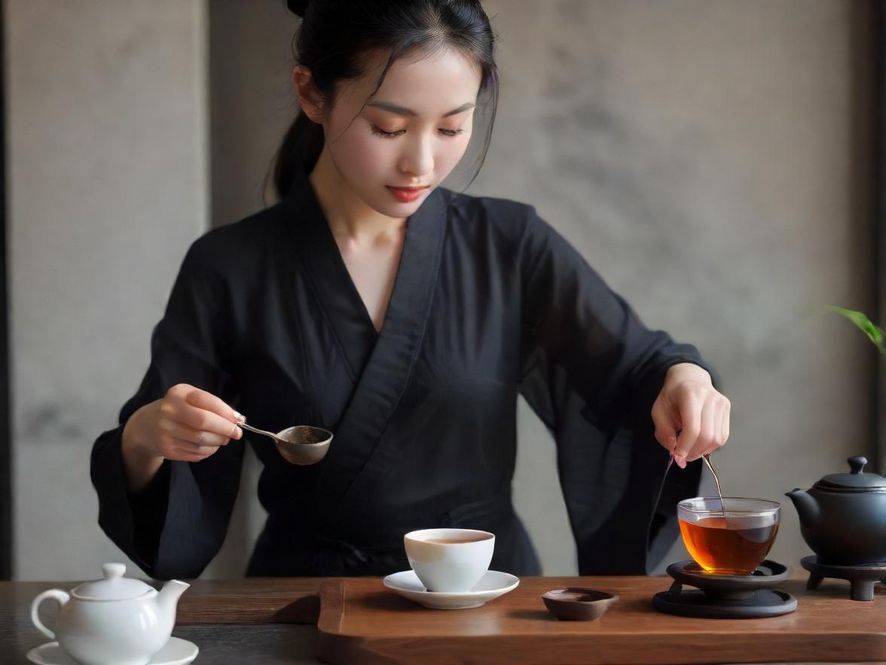 深圳福田品茶会所茶艺表演实景图