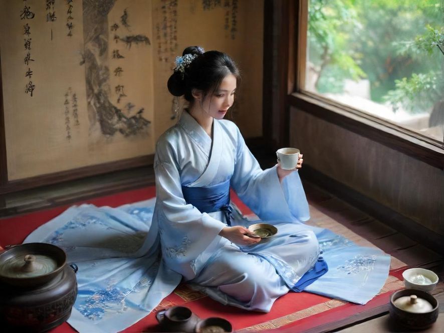 深圳龙华喝茶工作室内部环境示意图