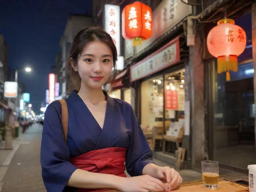 广州都市夜色，享受片刻宁静