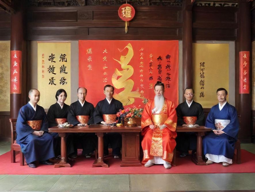 在广州伊甸园的隐秘角落，一对情侣在绿意盎然中相对而坐，享受着宁静而浪漫的约会时光。