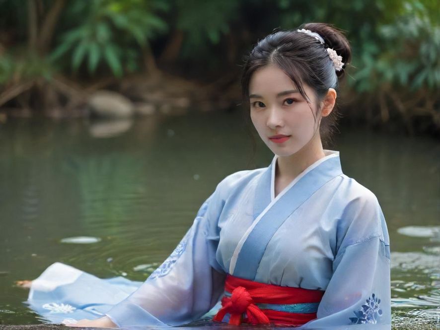 一位女士在桑拿沐浴后，身着舒适浴袍，侧面特写，坐在温馨舒适的休闲区域，手持一杯饮品，面带微笑，眼神放松，享受着片刻的宁静。