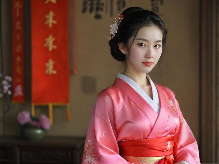 一位在雅致私密包厢内，侧身回眸的广州气质美女，光线柔和，营造出艺术感。